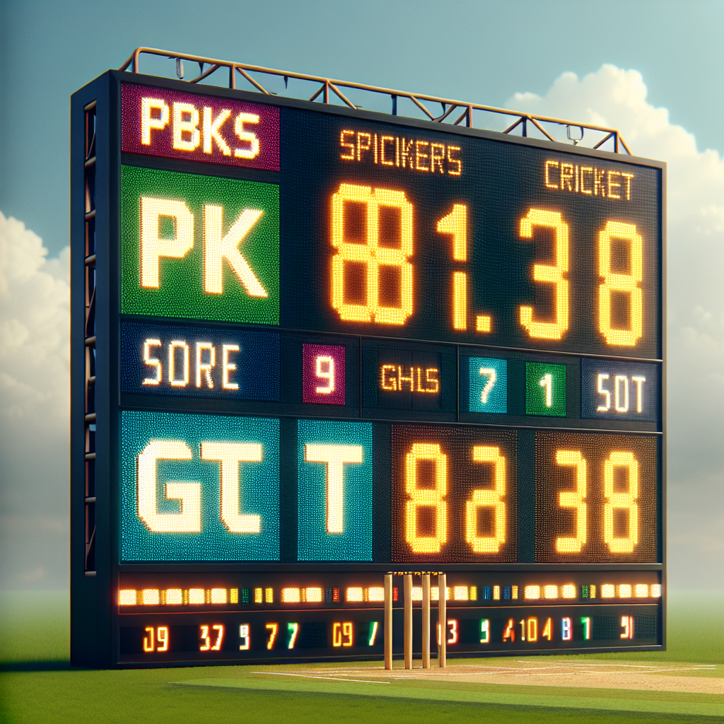 pbks vs gt score